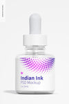 Indian Ink Bottle Mockup Psd