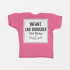 Infant Lap Shoulder T-Shirt Mockup Psd