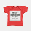 Infant Lap Shoulder T-Shirt Mockup Psd