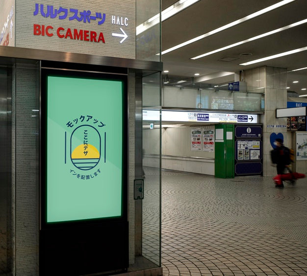 Information Screens Travel With Arrow Psd