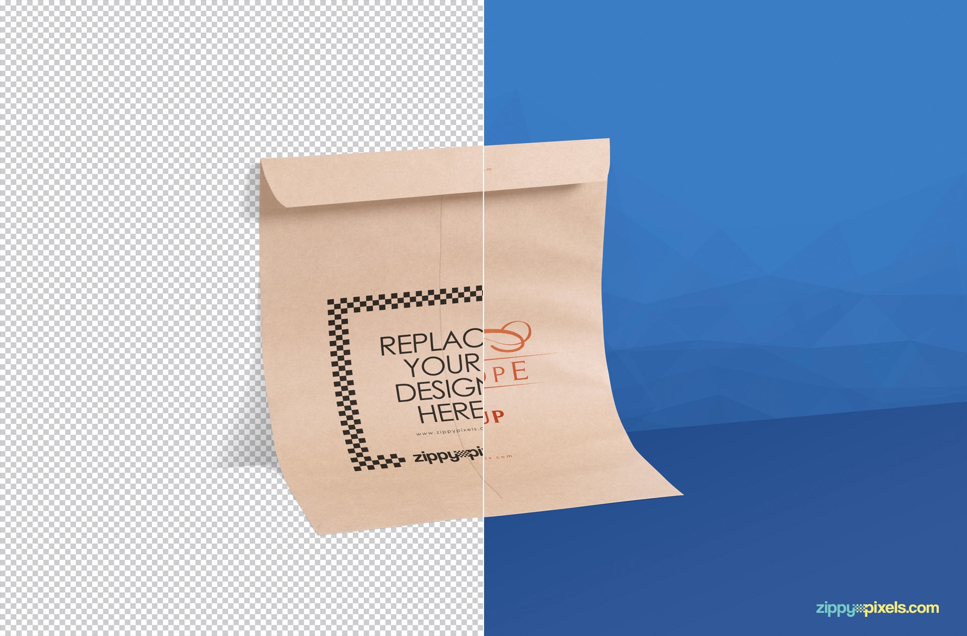 2 C4 Envelope Mockup PSDs