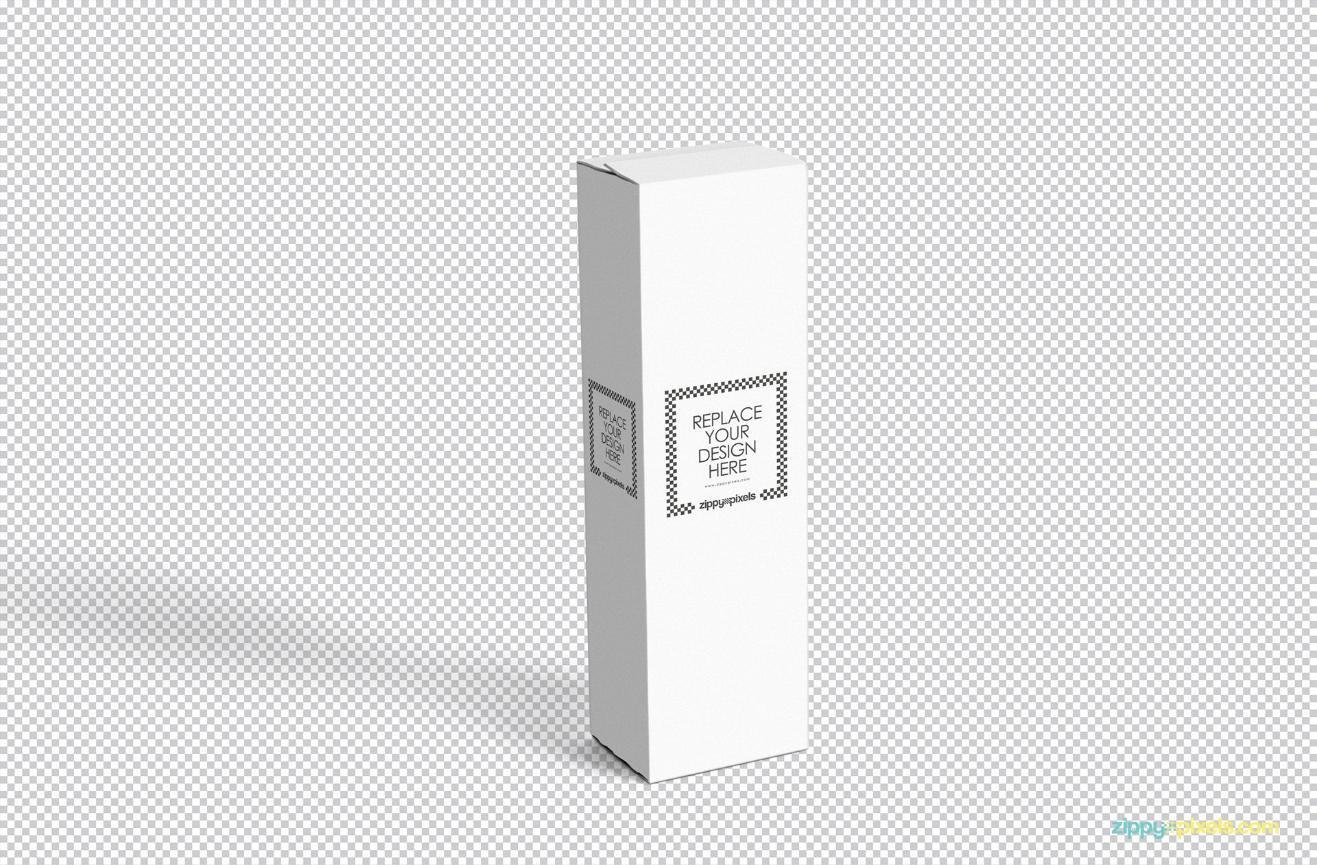 Vertical Box Mockup Cardboard