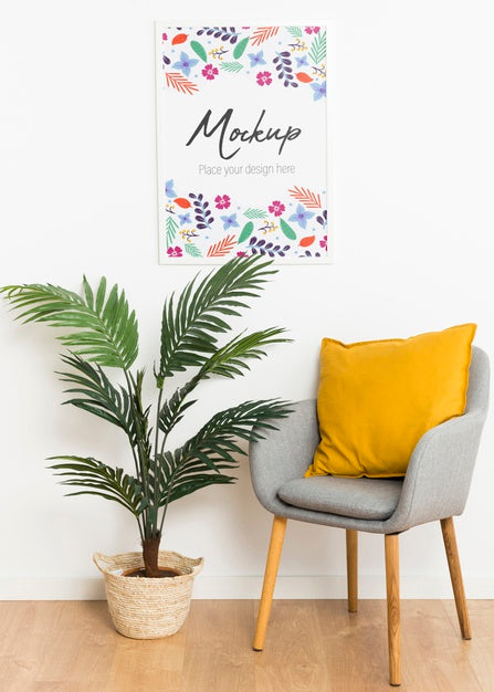 Inside Composition With Mock-Up Frame Psd