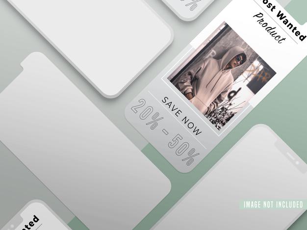 Instagram Fashion Social Media Post Mockup Psd