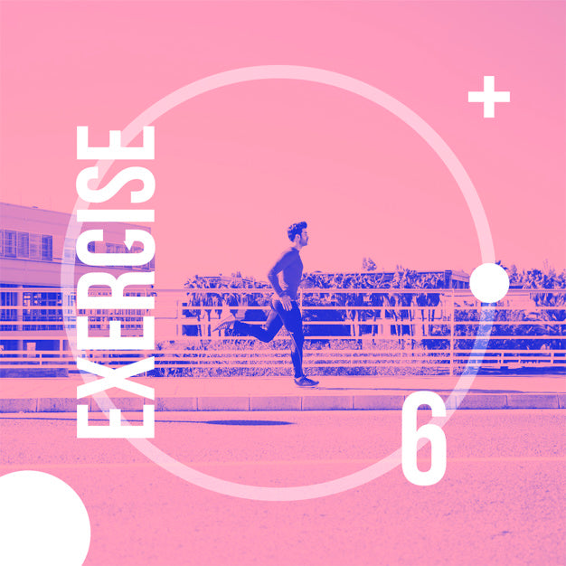 Instagram Post Background With Exercise Concept Psd