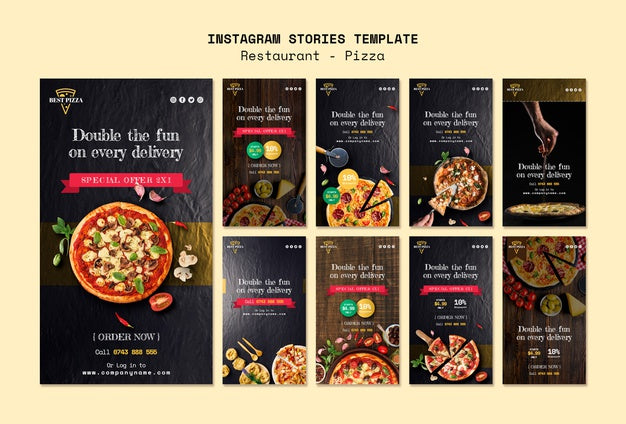 Instagram Stories For Pizza Restaurant Psd