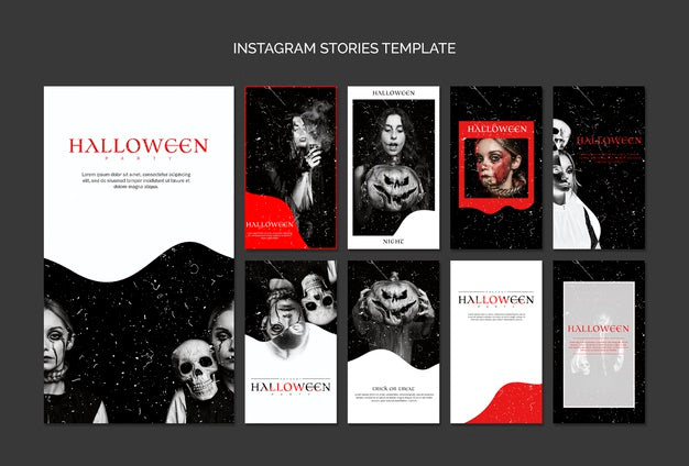 Instagram Stories Template For Halloween Psd