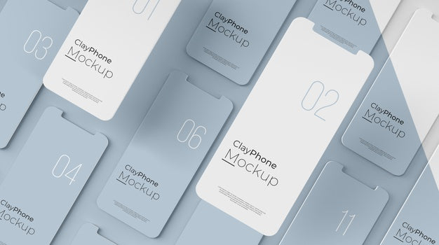 Interface Mock-Up On Phone Display Psd