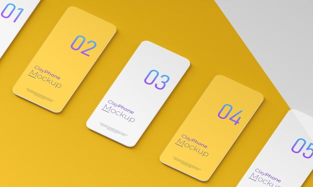 Interface Mock-Up On Phone Screen Psd