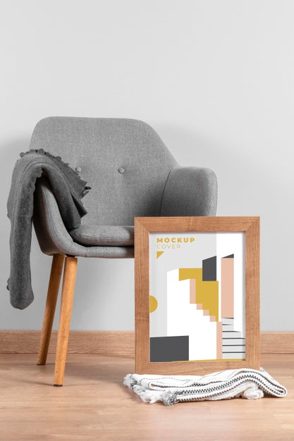 Interior Design Frame Mock-Up Psd