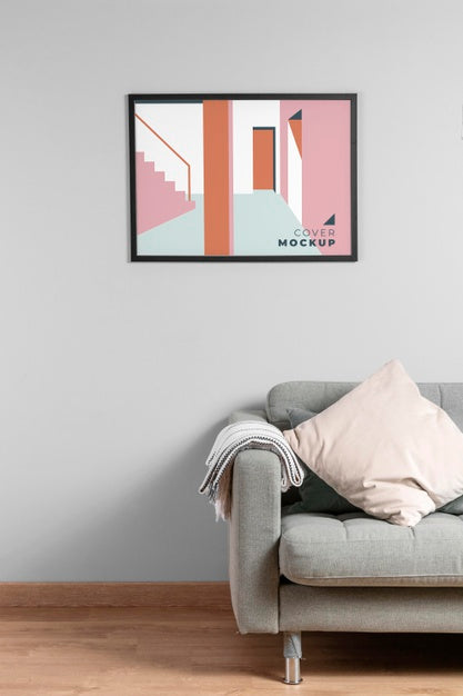 Interior Design Frame Mock-Up Psd