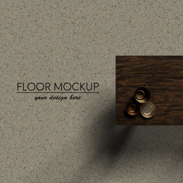 Interior Design Top View Table Psd