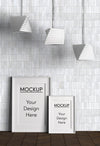 Interior Design With Lamps And Frames Psd