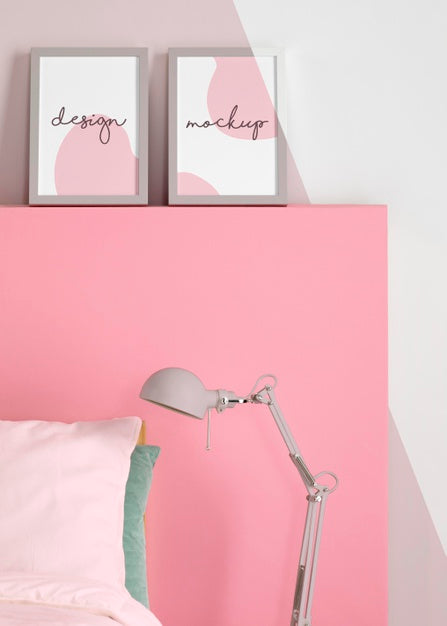 Interior Design With Mock-Up Frames Psd