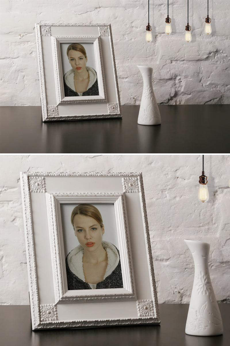 Interior Photo Frame On Table Psd Mockup