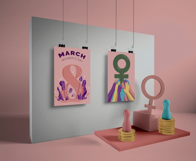 International Women'S Day Celebration With Mock-Up Psd