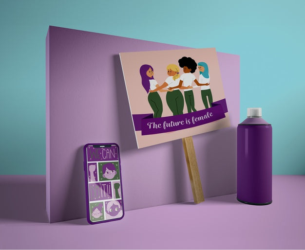 International Women'S Day Celebration With Mock-Up Psd