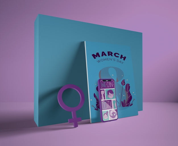 International Women'S Day March With Mock-Up Psd