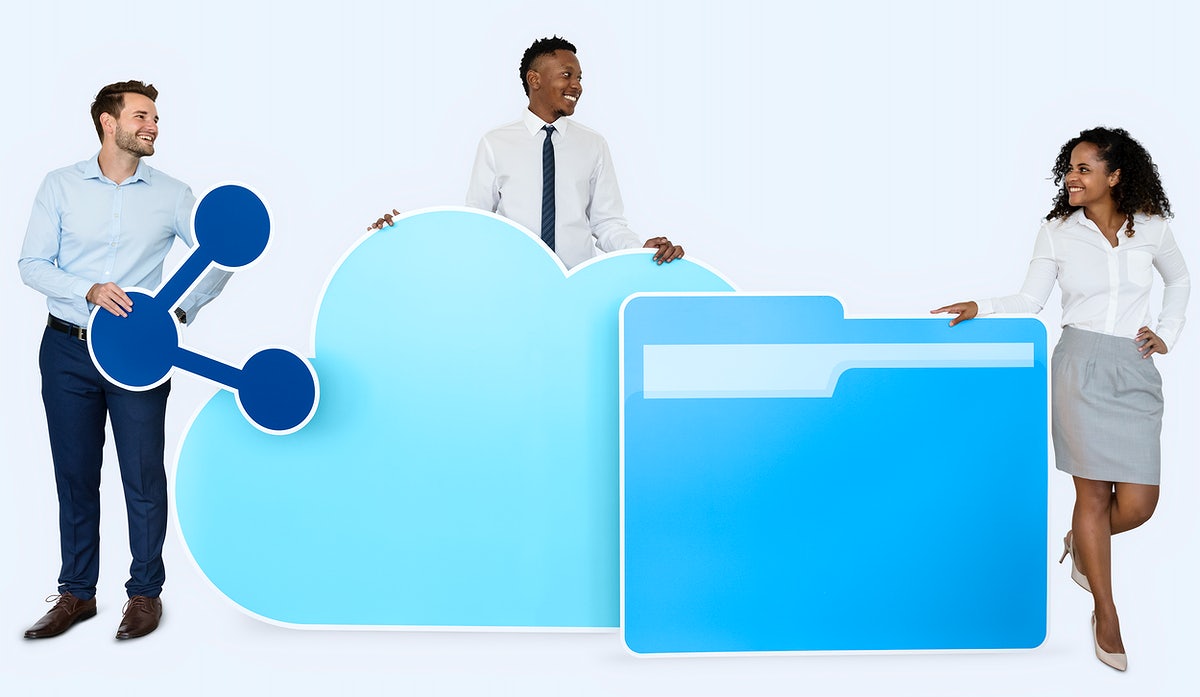 Internet And Cloud Technology Concept Shoot