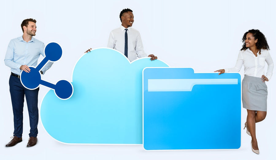 Internet And Cloud Technology Concept Shoot