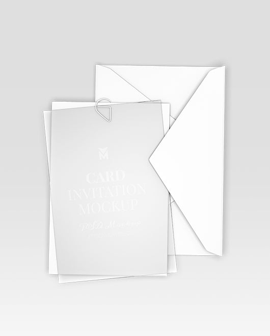 Invitation Card Mockup Mockup