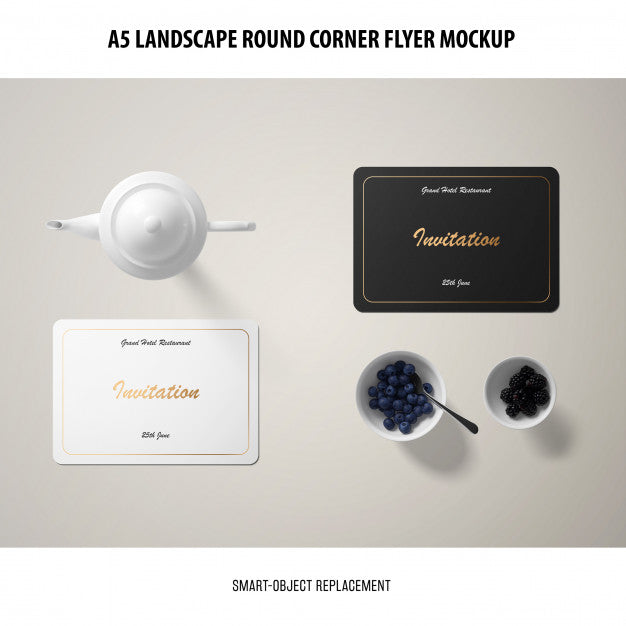 Invitation Card Mockup Psd