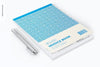 Invoice Book Mockup, Left View Psd