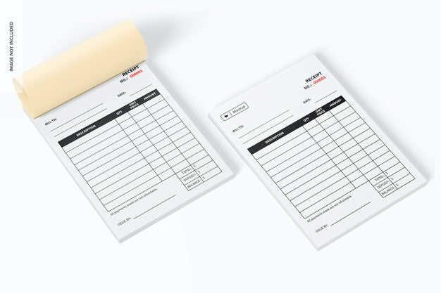 Invoice Books Mockup Psd