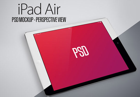 Ipad Air Mockup – Perspective View
