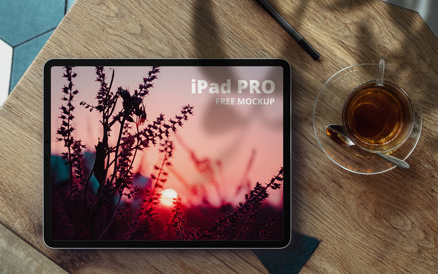 Ipad Pro In Desk Mockup