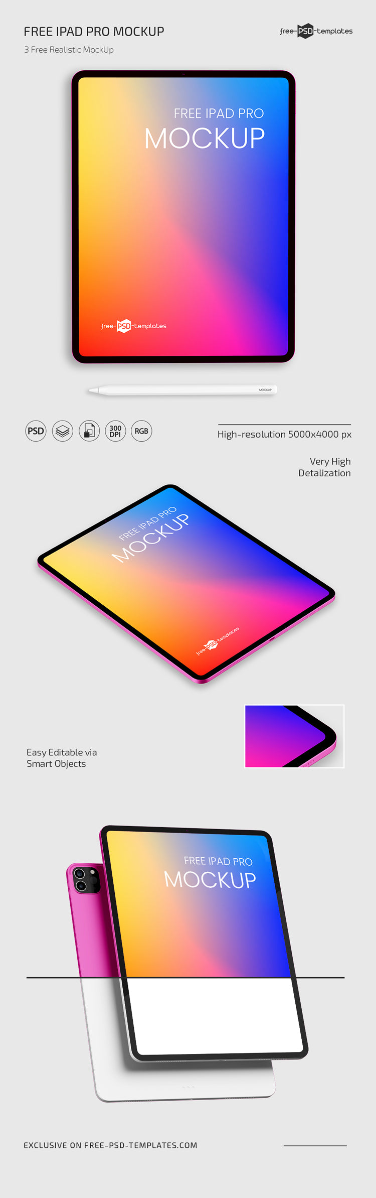 Ipad Pro Mockup Set