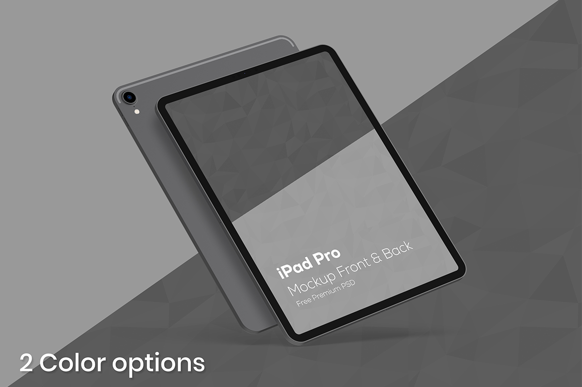 Ipad Pro Premium Mockup Psd [Front & Back]