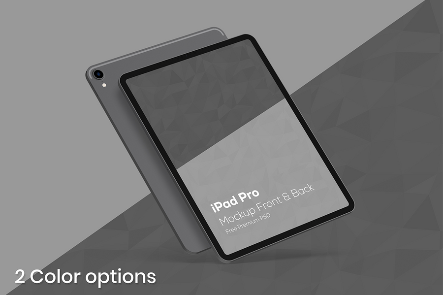 Ipad Pro Premium Mockup Psd [Front & Back]