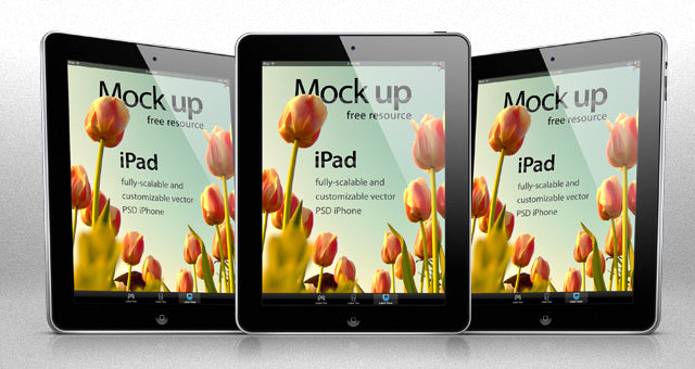 Ipad Psd Vector Mockup Template