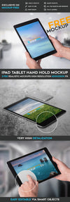 Ipad Tablet Hand Hold – Psd Mockup