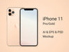 Iphone 11 Pro Gold Mockup