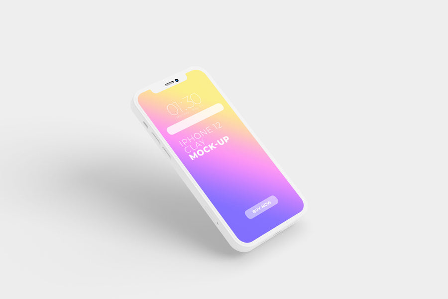 Iphone 12 Clay Mockup