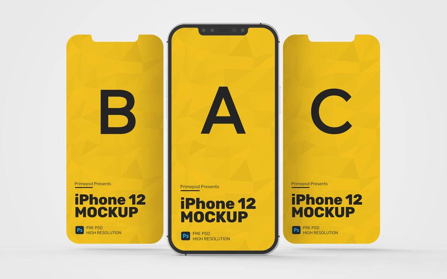 Iphone 12 Presentation Mockup Psd