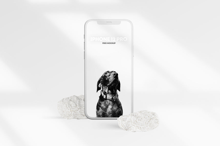 Iphone 12 Pro Clay Scene Mockup
