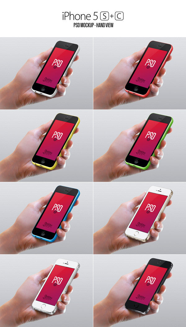 Iphone 5S & 5C Mockup