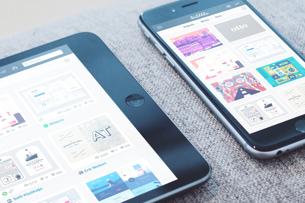 iPhone 6 and iPad Living Room Cozy Mockup