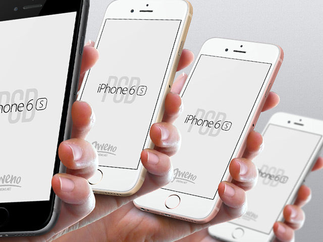 Iphone 6S Hand View Mockups