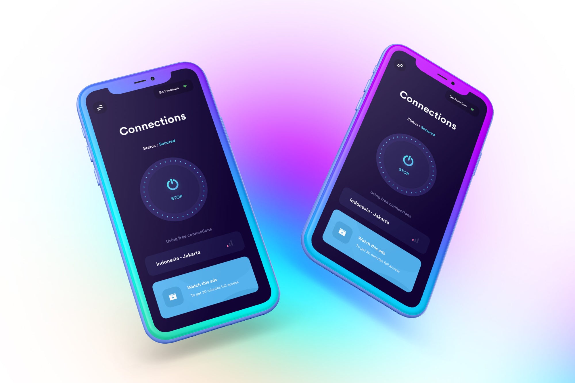 Iphone Clay Gradient Mockup