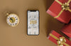 Iphone Mock-Up With Gifts Psd