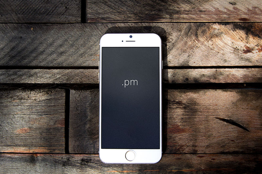 White and Gold iPhone 6 Top View Mockup