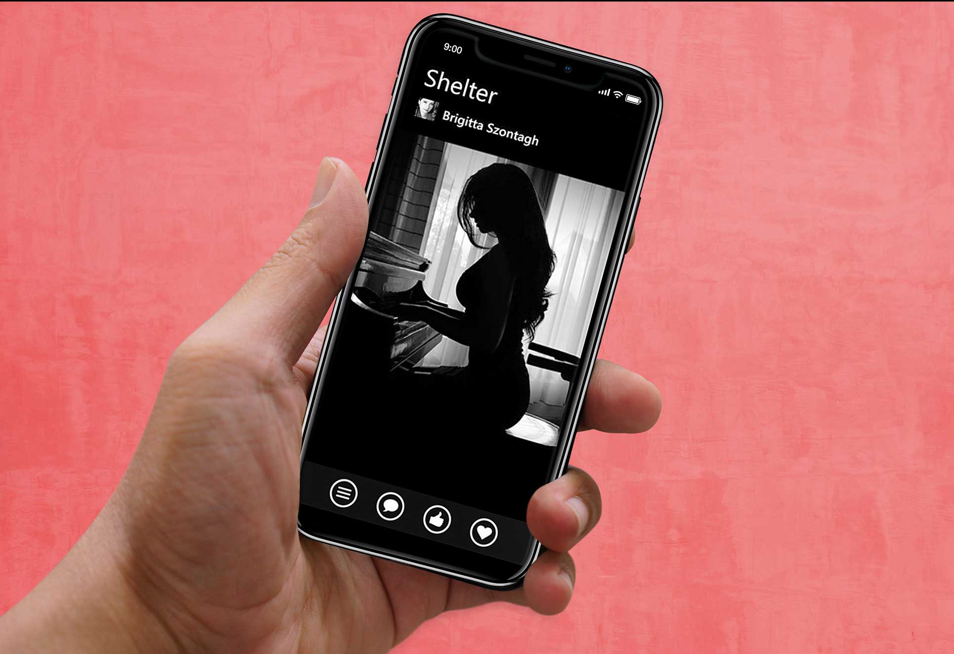 Iphone X In Hand Mockup