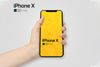 Iphone X In Hand Premium Psd Mockup