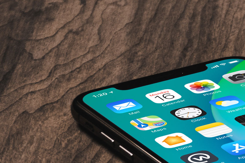 iPhone X with Coffee Mug Mockup