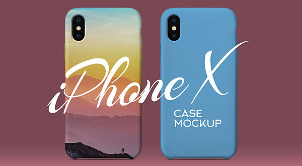 Iphone X Silicon Case Back Cover Mockup Psd