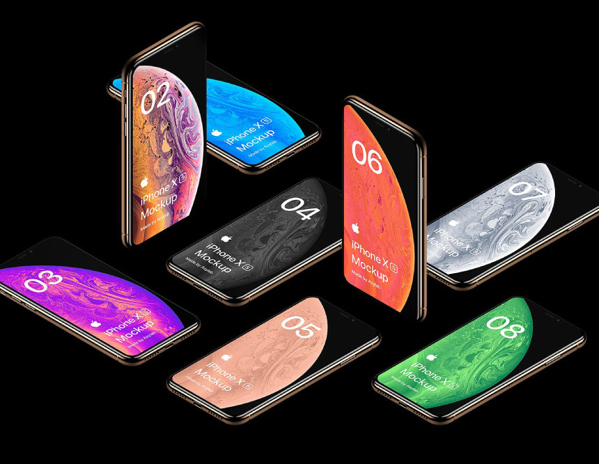 Iphone Xs Psd Mockup Kit 5K